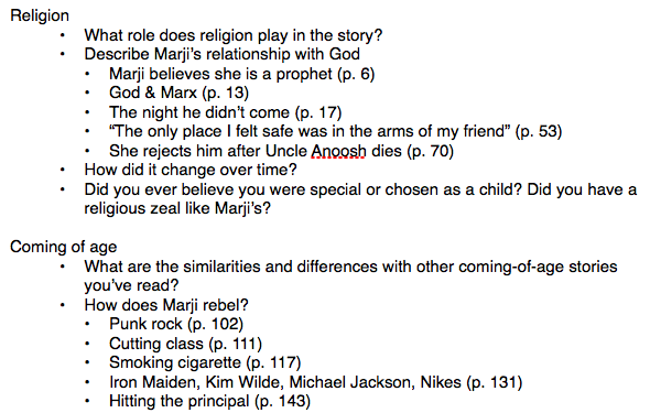 Discussion questions